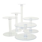 5 Tiers Acrylic Birthday Catering Display Cake Stand Birthday Party Events