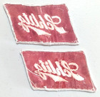 Pair Of Vintage Schlitz Beer Embroidered Patches