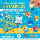 Baby Shark Game Board Set Tic-tac-toe Chutes   Ladders Stampers Kids Playset