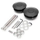 Stetion Quick Latch Hood Pins Universal 2 Pack 2 44  Diameter 2 Pack-black