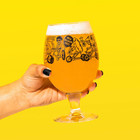 Set Of 2  New Belgium 2023 Artist Series Globe Glasses