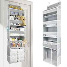 Door Hanging Storage Organizer with 3 Bins 1 Movable Baby Diaper Caddy 1 Larg   