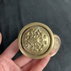 Antique Solid Brass Victorian Ornate Door Knob 1900   s Art Noveau Set Of 2