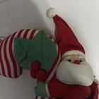 International Silver Co  - Santa Claus Candy Cane Plush Parachute Hanging Decor