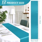 Turquoise Premium Satin Table Runner Wedding Banquet Decor 12 Pcs 12x108 Inch
