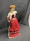 Unsigned Ceramic Lady Figure 9   x5    Planter Figurine Pre Owned Contains No Cracks