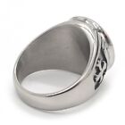 Mendel Mens Catholic St Saint Benedict Cross Ring Stainless Steel Exorcism Medal