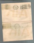 1929 Canada Pair First Flight Covers Moncton Saint John Nb Ffc Round Trip