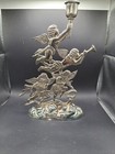 Godinger Holiday Collection Silver Plated Cherub Candle Holder 