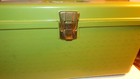 Old Vintage Avocado Green Plastic Wilson Wil-hold Thread Chest Case Sewing Box