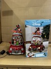 Disney Holiday Water Spinning Car Snowglobe Mickey Minnie Donald Goofy