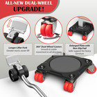 Heavy Duty Furniture Movers With Wheels And Lifter 8 Dual Casters 1650 Lb