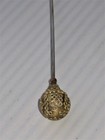 Antique Vintage Victorian Scroll Work Hat Pin Gold Tone  11   