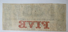 1861 Bank Of The State Of South Carolina Five Dollars Note Charleston  Sc