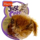 4 Pk Hartz Just For Cats Running Rodent Cat Toy  Catnip Filled  Assorted
