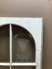Antique Vtg 4 Lite Shabby 20x29 White Arch Dome Glass Top Window Old 1224-26b