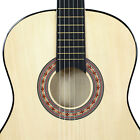 38inches Acoustic Guitar Burlywood Natural Beginners Guitar W  Accessories