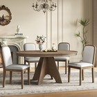 Extendable Dining Table Set 4 6 Seat 58 Inch Rustic Farmhouse Kitchen Table