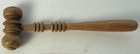 Adorable Vintage Tiny Carved-turned Wood Miniature Masonic Court Judge Gavel