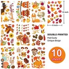 Thanksgiving Fall Window Clings For Glass Pumpkin Autumn Stickers