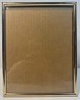 8x10 Vintage Gold Plated Metal Antique Engraved Wall Mounted Picture Photo Frame