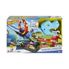 City Track Set With 1 Toy Car Race Through Giant To Defeat Dinosaur Race Playset