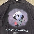 Vintage 90s Phantom Of The Opera Broadway Graphic T-shirt Black Mens M