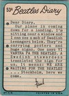 1964 Topps The Beatles Diary  53a Group Photo Vg ex Condition