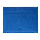 New Montblanc Sartorial Blue Leather Card Holder 114605