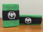 Vtg Boston Celtics Wristband   Sweatband Set Green   White Black   Bacardi Rum