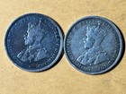 Lots Of 2 Australian One Shilling Silver Coins  Issued In 1916 M   Circulated