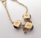 Authentic Louis Vuitton Gamble Gold Chain Bracelet F 49244