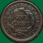 1853 Braided Hair Large Cent Choice Extremely Fine Xf  Coin  32525