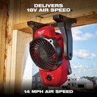 Milwaukee M12 12-volt Lithium-ion Cordless Jobsite Fan  tool-only 