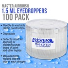 100 Disposable Plastic Pipette Eye Droppers Transfer Liquids Mix Airbrush Paint