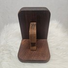 Vintage  r  Initial Brown Wooden Bookends