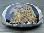 American Bald Eagle Belt Buckle German Silver Vintage