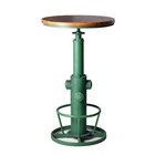 Topower Industrial Adjustable Bar Table 38 58-48 43 Antique Green Pub Table