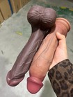 9 6 Inch Thick Big Black Dildo - Realistic Bbc Dual Density Silicone Dildo Penis
