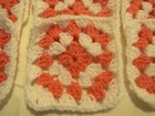 Lot Of 20 5    Variegated Pink And White Crochet Granny Squares Blocks