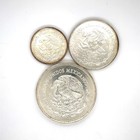 1985 Mexico Pesos  25  50  100 - 3 Coin Lot - 1986 World Cup - 72  Silver