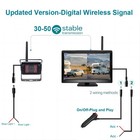 5  Monitor Digital Wireless Rear View Backup Camera Kit For Truck Trailer Bus Rv