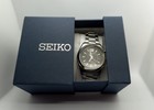 Seiko Kinetic 100m 5m62 Black Dial Date   New Cap   Box   Unworn