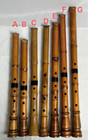Japanese Traditional Vintage Shakuhachi  Flute Instrument Set Of 7  With Case