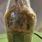Amber Safe Cure Bottle W  Paper Label Kidney   Liver Bright   s Disease