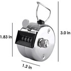 2pcs Portable 4 Digit Hand Held Number Click Golf Counter Tally Recorder 
