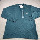 Rasco Fr Shirt Men Xl Green Flame Resistant Henley Cat 2 Long Sleeve Welder 