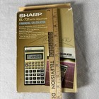 Sharp El-731 Financial Calculator Vintage Business W Case Manual Box
