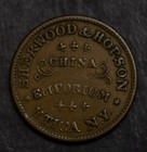 1863 Civil War Token Store Card The Flag Of Our Union  Utica Ny 905c-1233 L 4224