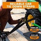Kingfun 2  X 120  Car Tie Down Straps For Trailers  4 Pack  10 000lbs Break